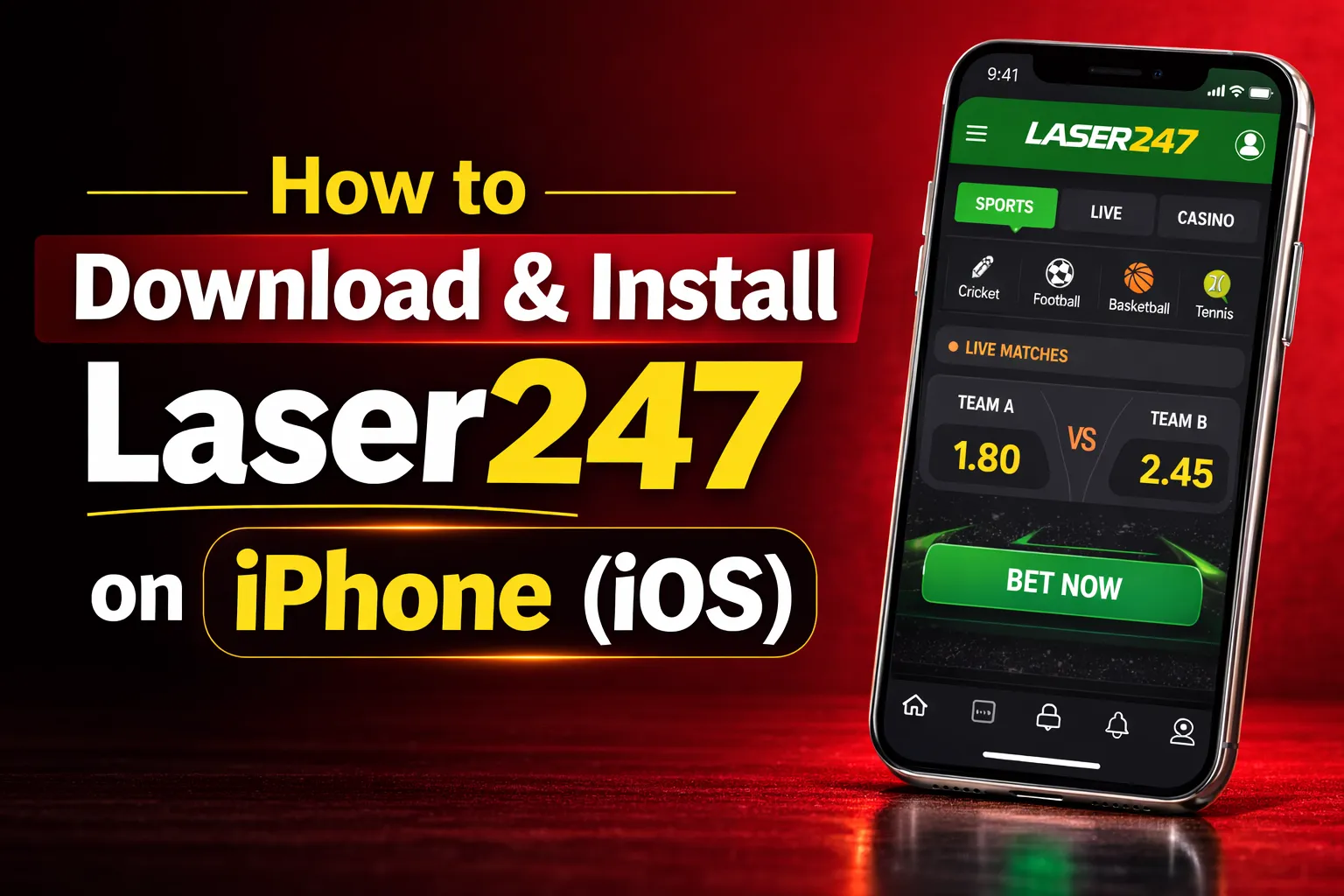 Laser247 iOS app download — iPhone installation guide